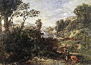Nicolas Poussin Landscape with Diogenes Sweden oil painting artist